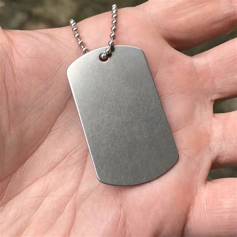 titanium dog tags for men.